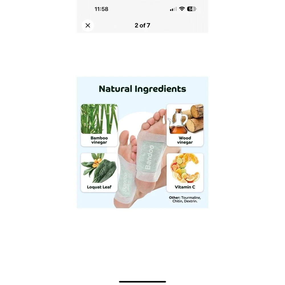 Bandoo Original Deep Cleansing Foot Pads |‎ Rana Pads | Premium Natural Bamboo